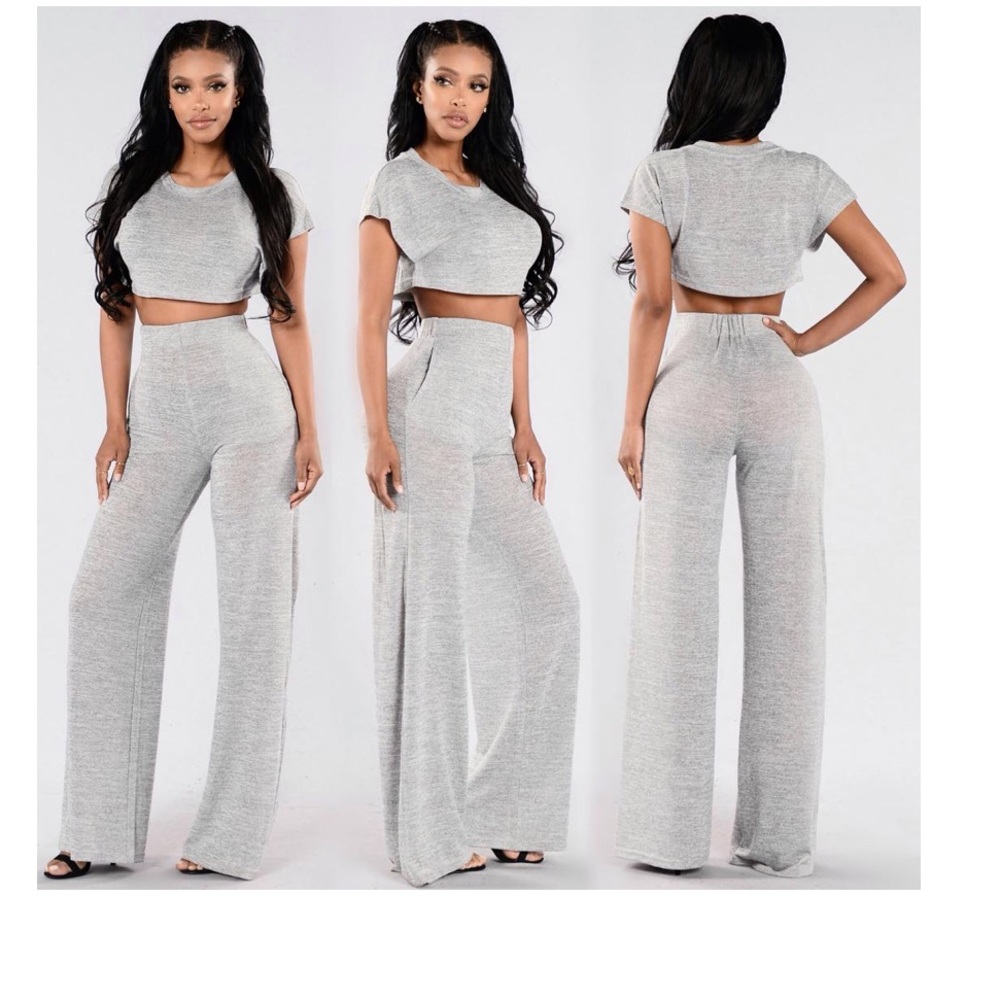 ❌SOLD❌. Fashion nova Gray Matching set!